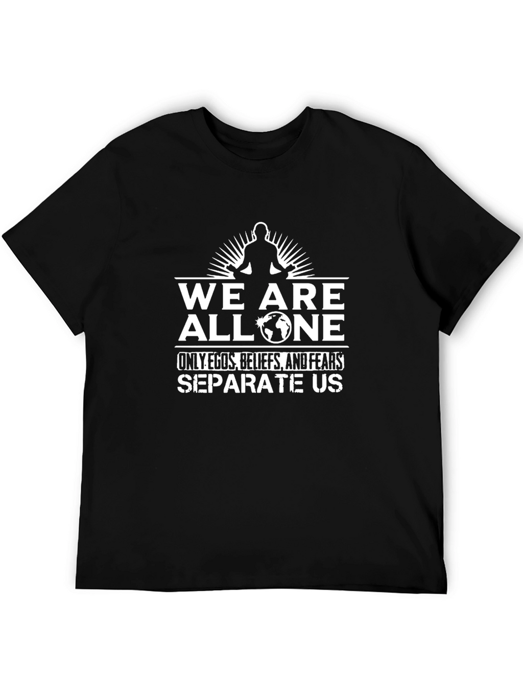 We Are All One Graphic T-Shirt - Black