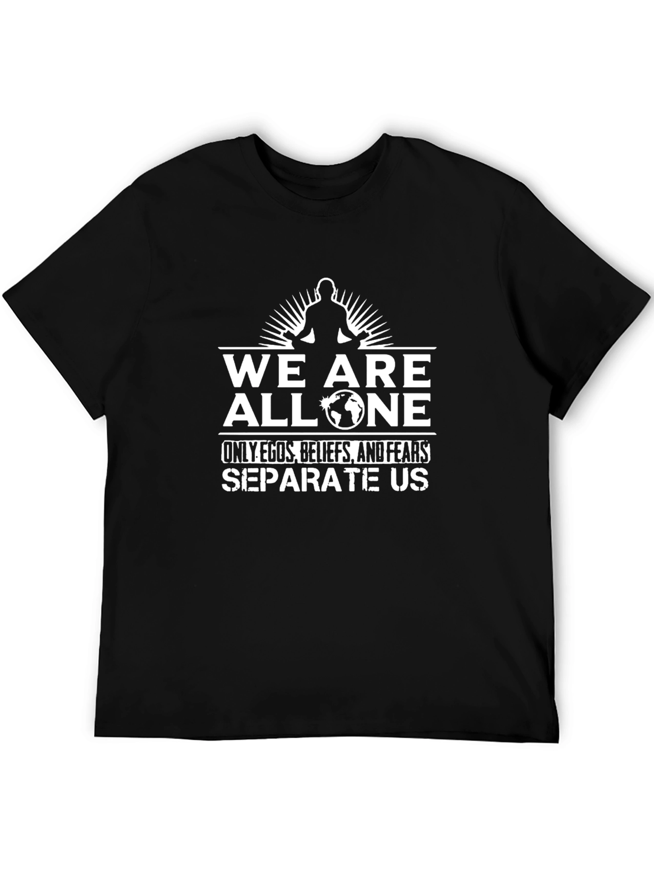 We Are All One Graphic T-Shirt - Black