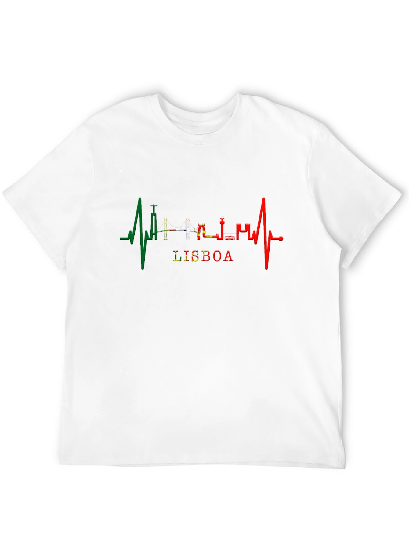 Lisboa Heartbeat T-Shirt - Black