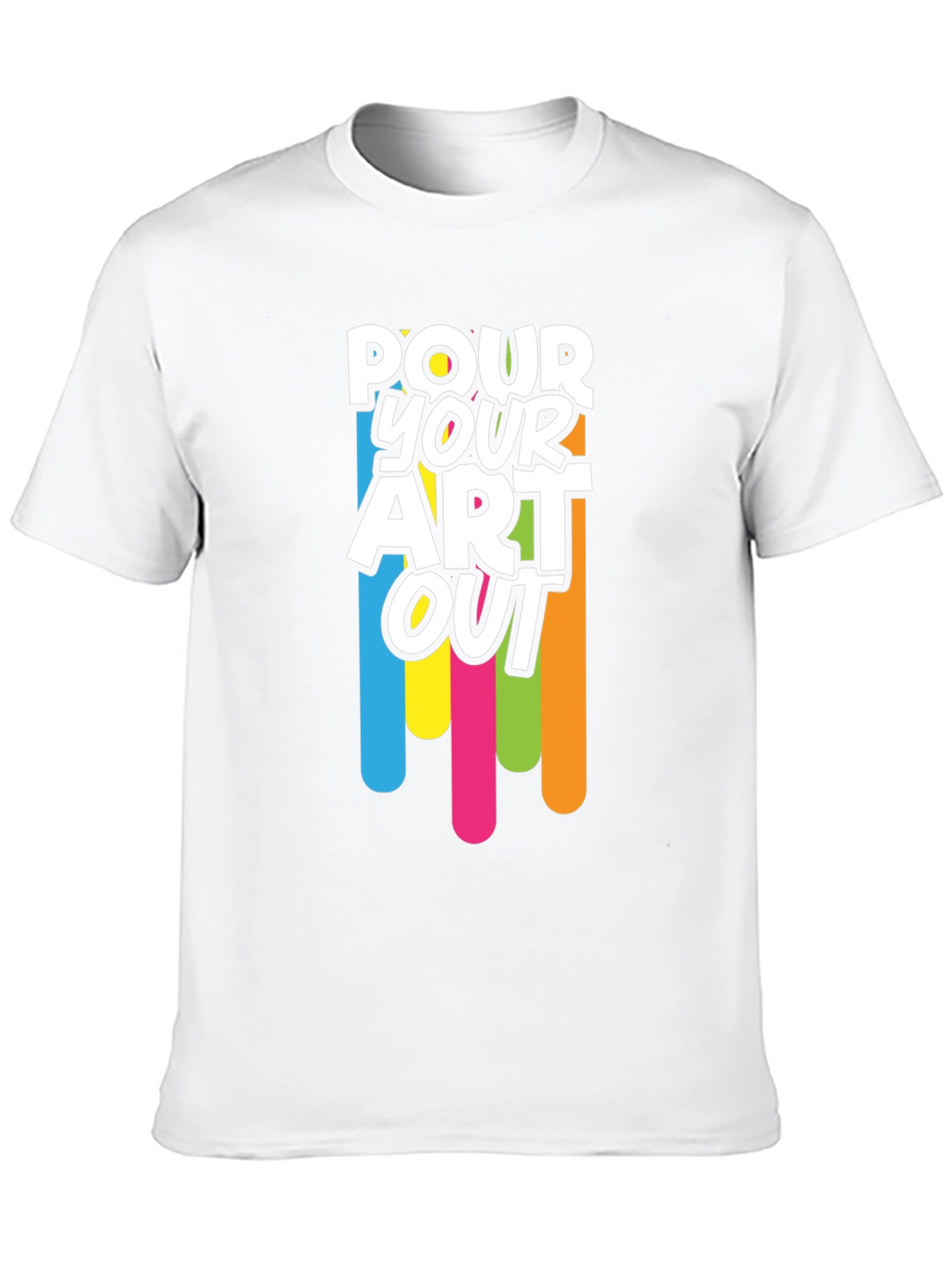 Pour Your Art Out T-Shirt - Creative Graphic Tee