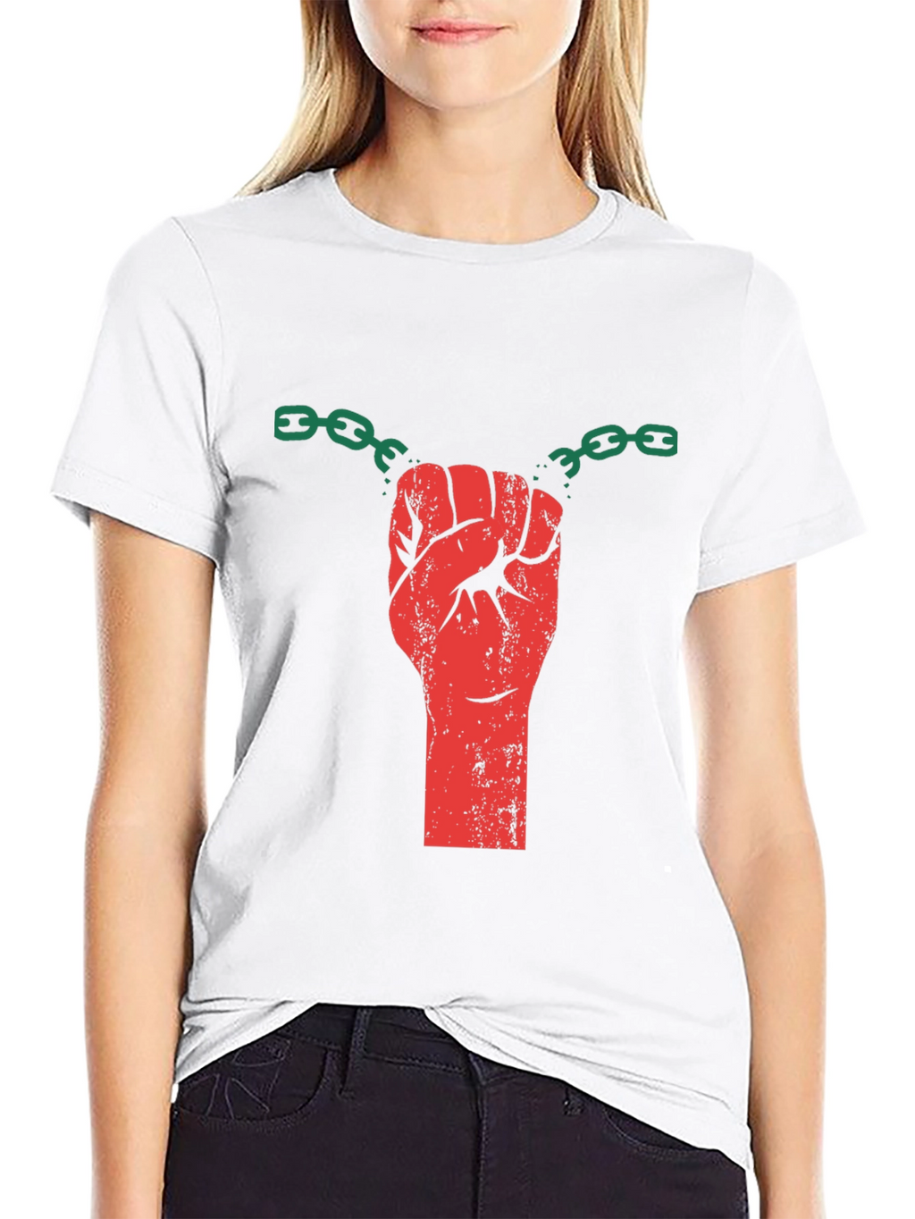 Liberated Fist Graphic T-Shirt - Black