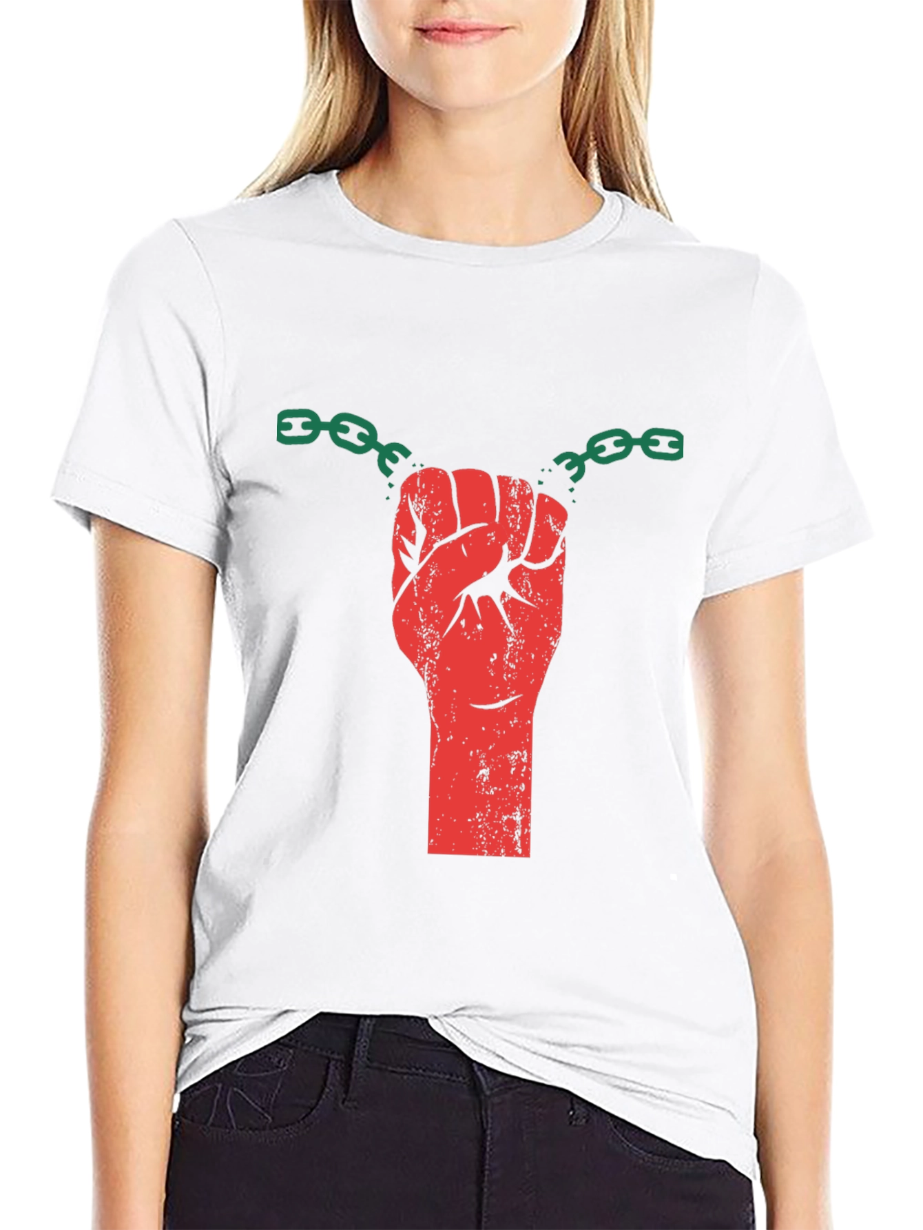 Liberated Fist Graphic T-Shirt - Black