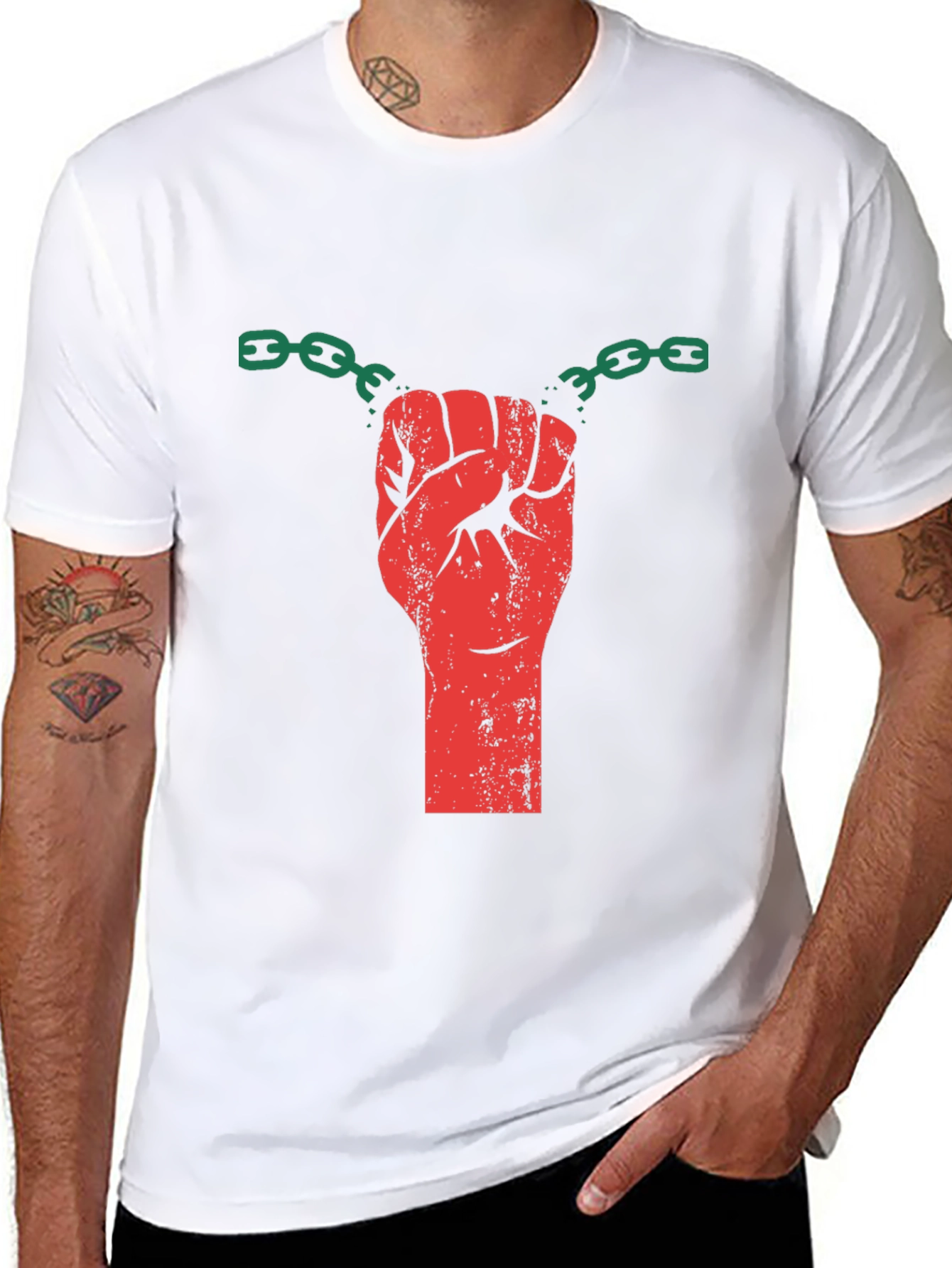 Liberated Fist Graphic T-Shirt - Black