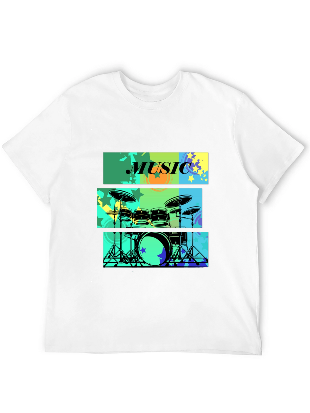 Music Drums T-Shirt - Stylish Graphic Tee