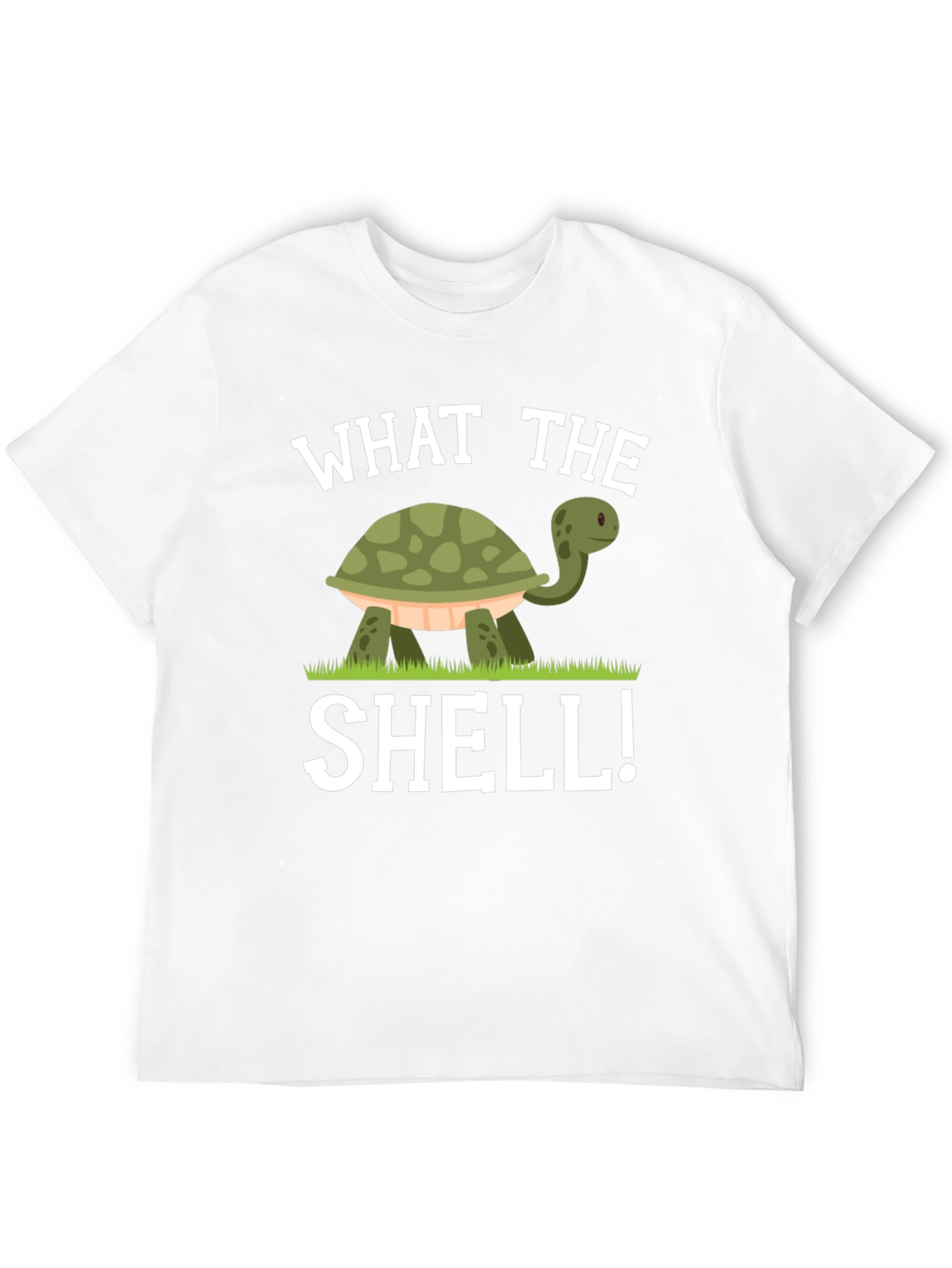 Funny What The Shell Turtle Graphic T-Shirt