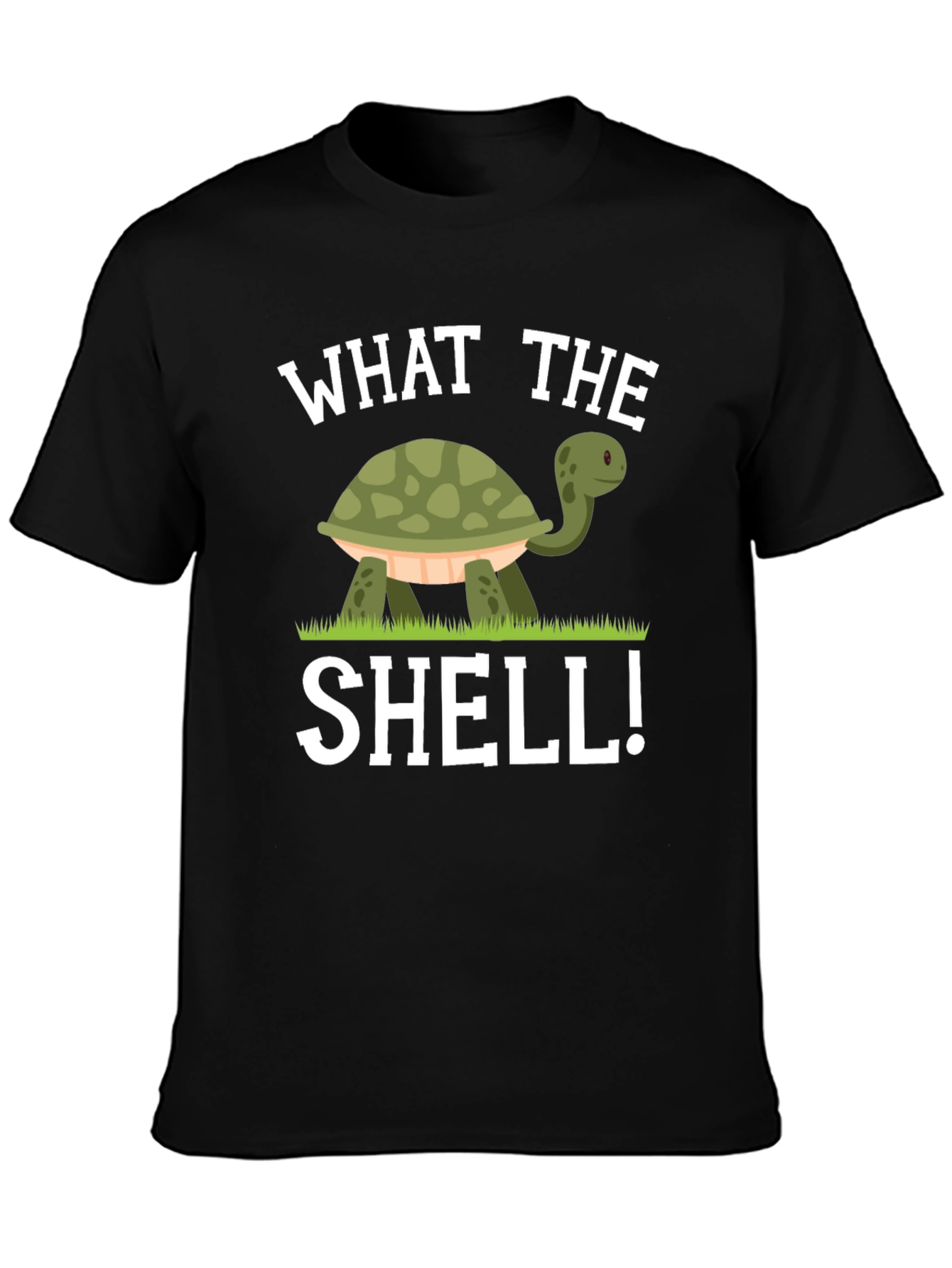 Funny What The Shell Turtle Graphic T-Shirt