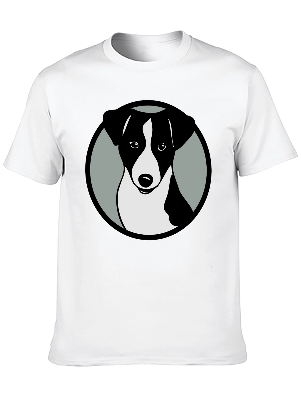 Dog Graphic Black T-Shirt Stylish Animal Tee