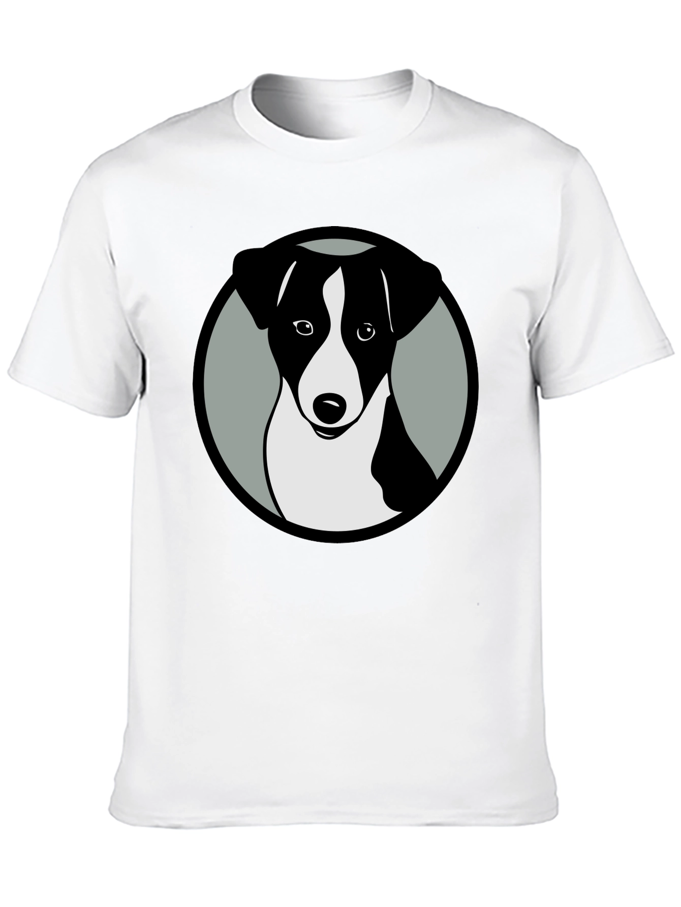 Dog Graphic Black T-Shirt Stylish Animal Tee