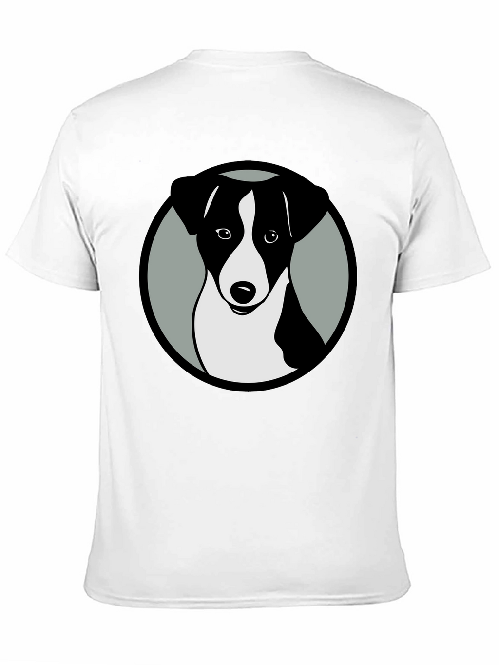 Dog Graphic Black T-Shirt Stylish Animal Tee