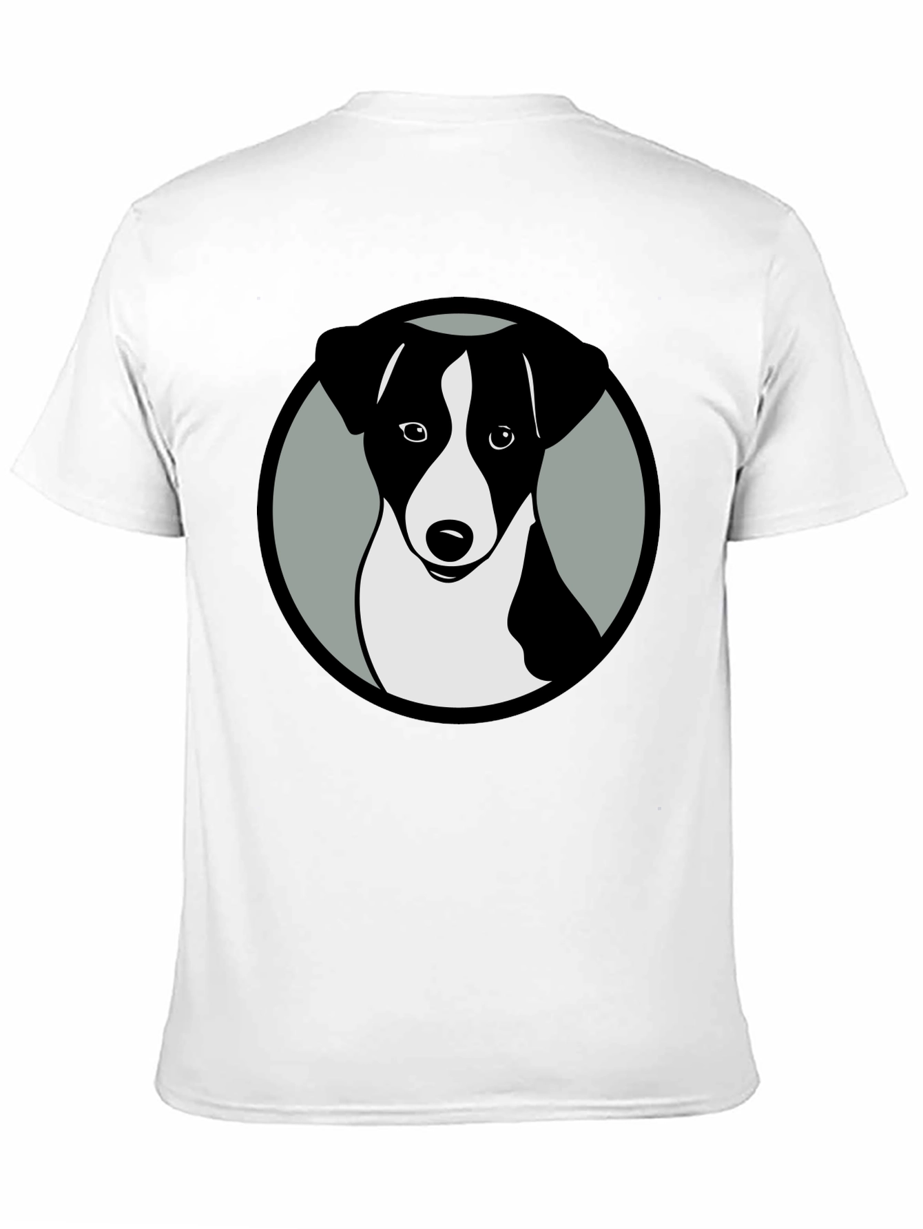 Dog Graphic Black T-Shirt Stylish Animal Tee