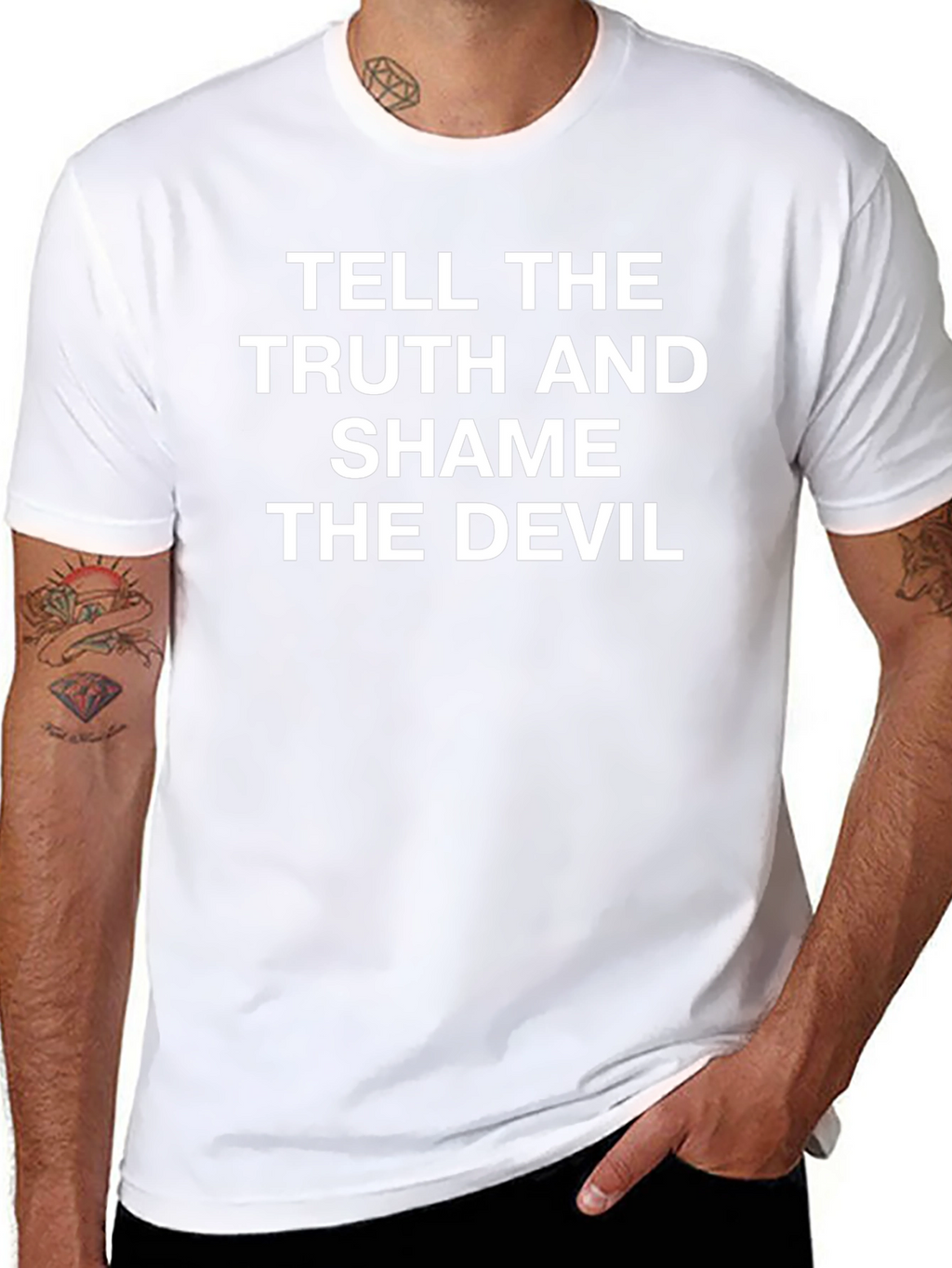 Tell The Truth T-Shirt - Soft Cotton Black Tee