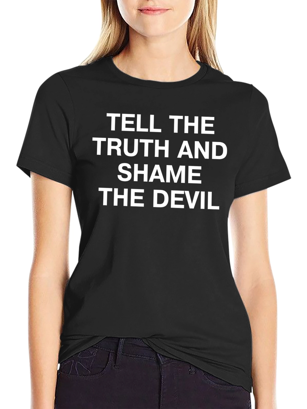 Tell The Truth T-Shirt - Soft Cotton Black Tee