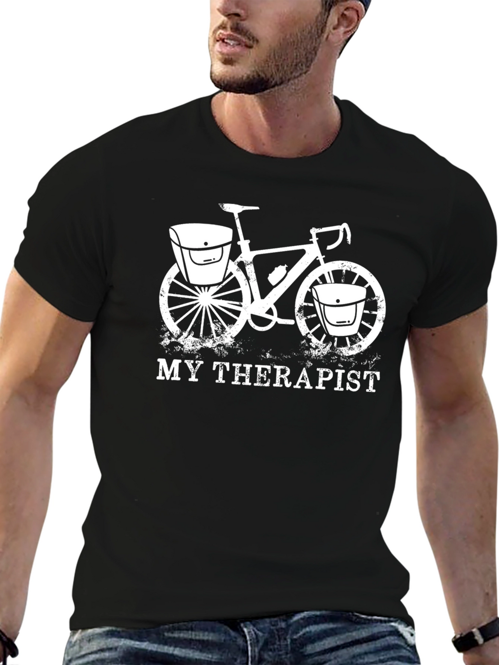 My Therapist: Bike Graphic Tee - Cycling Therapy Shirt