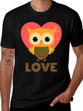 Owl Love Graphic Tee - Cute Valentines Day Shirt