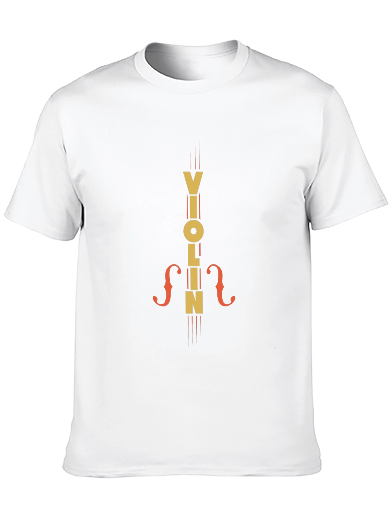 Violin Graphic Tee - Music Lovers Black T-Shirt