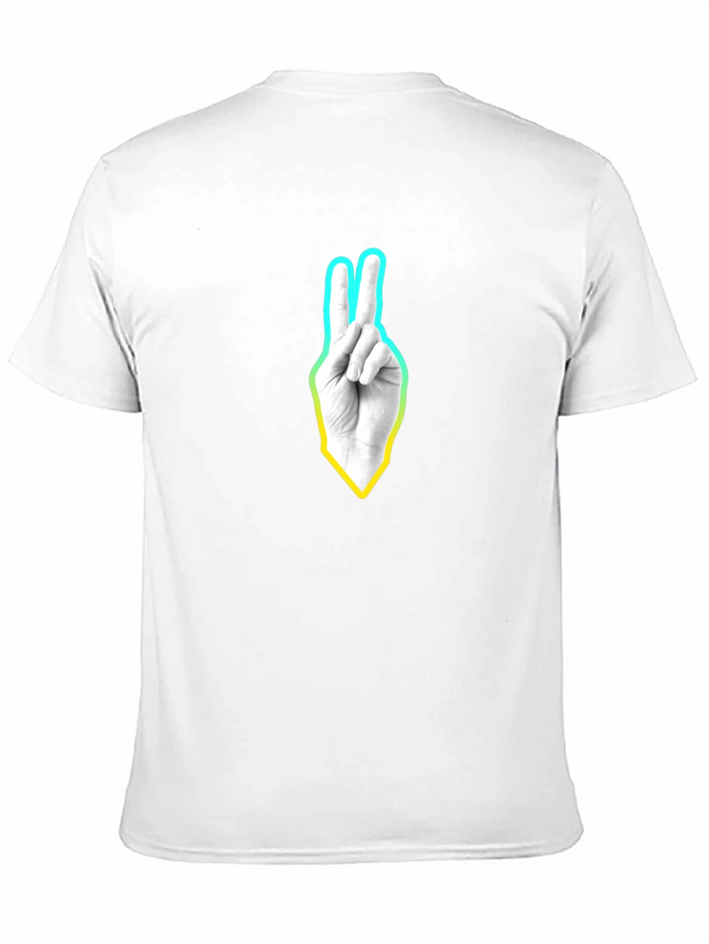 Peace Sign Graphic T-Shirt - Casual Black Tee