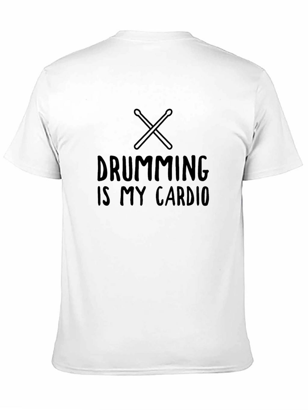 Drumming is My Cardio Black T-Shirt