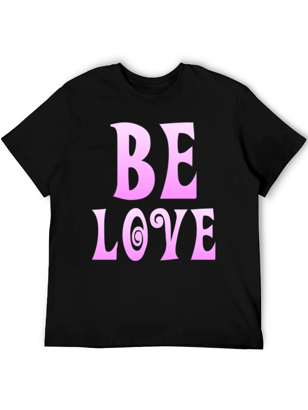 Be Love Black Graphic Tee