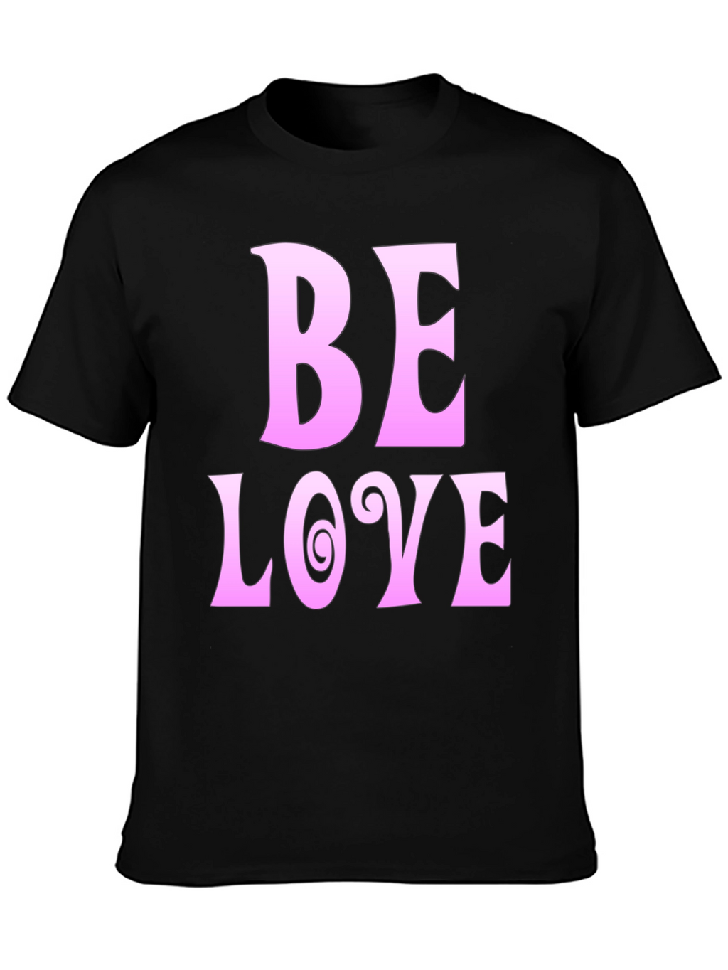 Be Love Black Graphic Tee