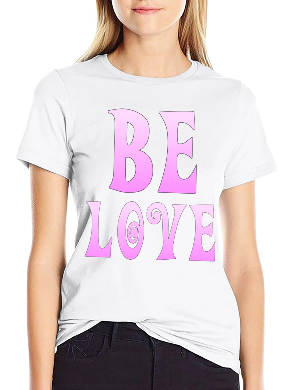 Be Love Black Graphic Tee
