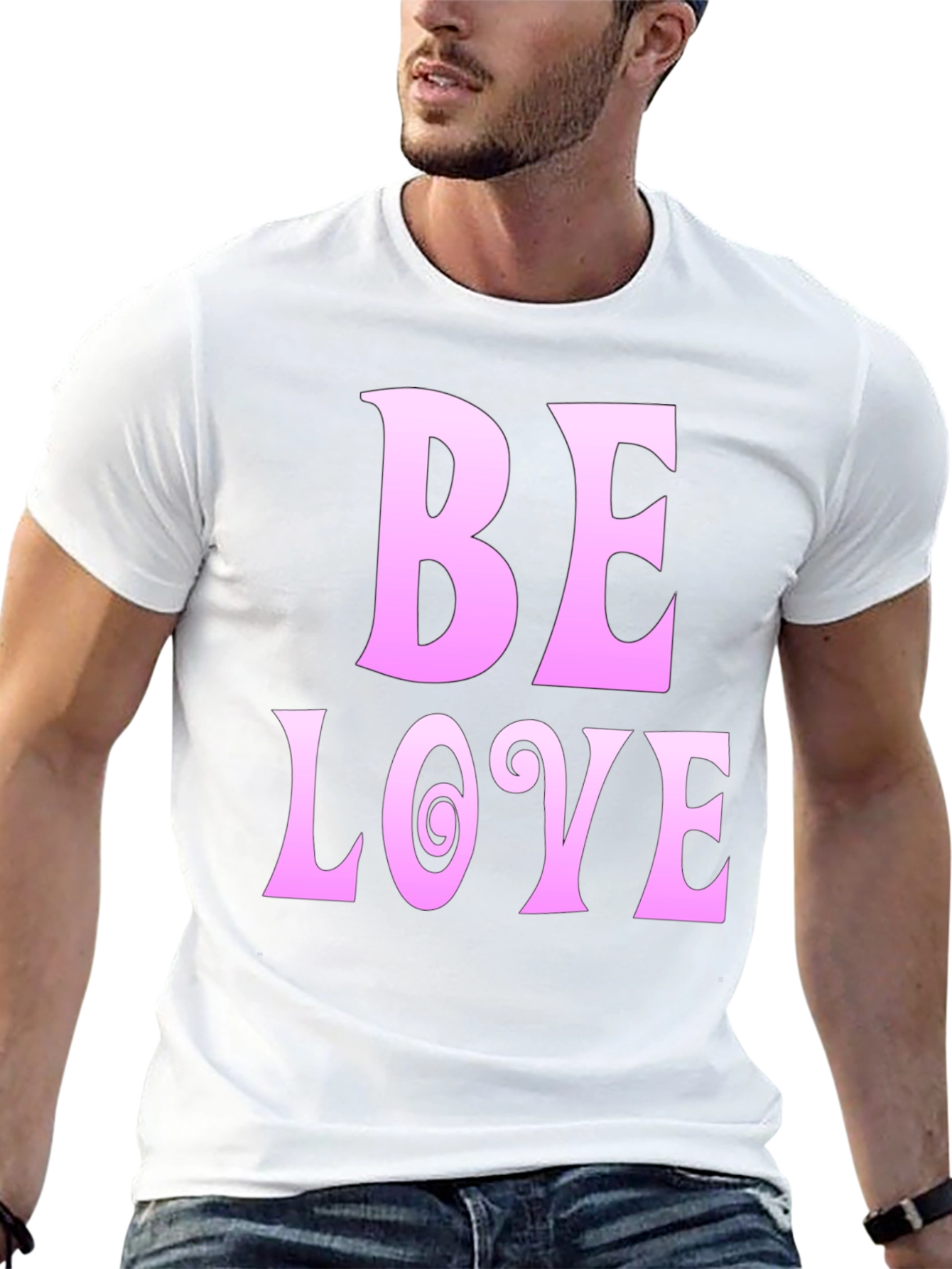 Be Love Black Graphic Tee