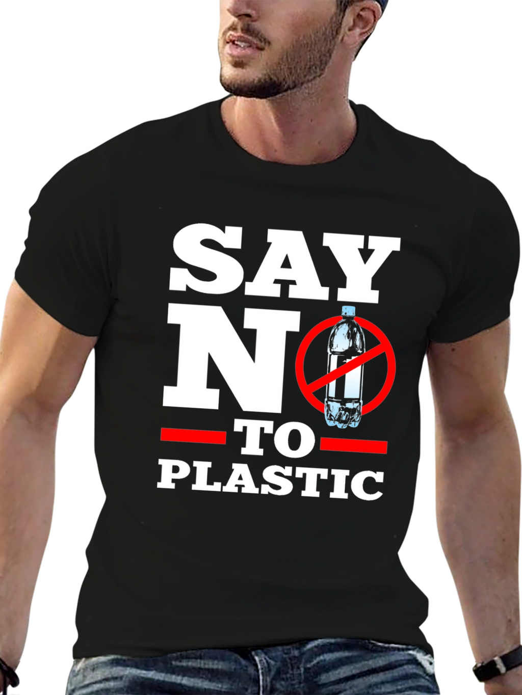 Say No To Plastic Graphic T-Shirt