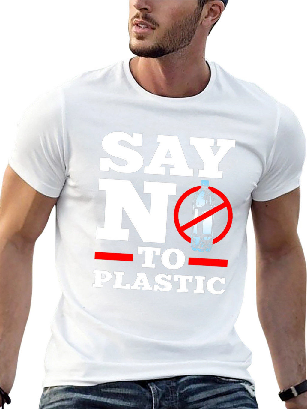 Say No To Plastic Graphic T-Shirt