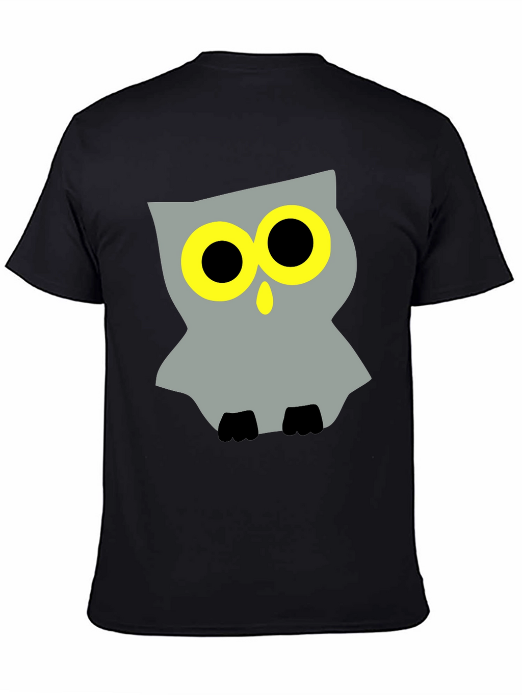Cool Owl Graphic Black T-Shirt