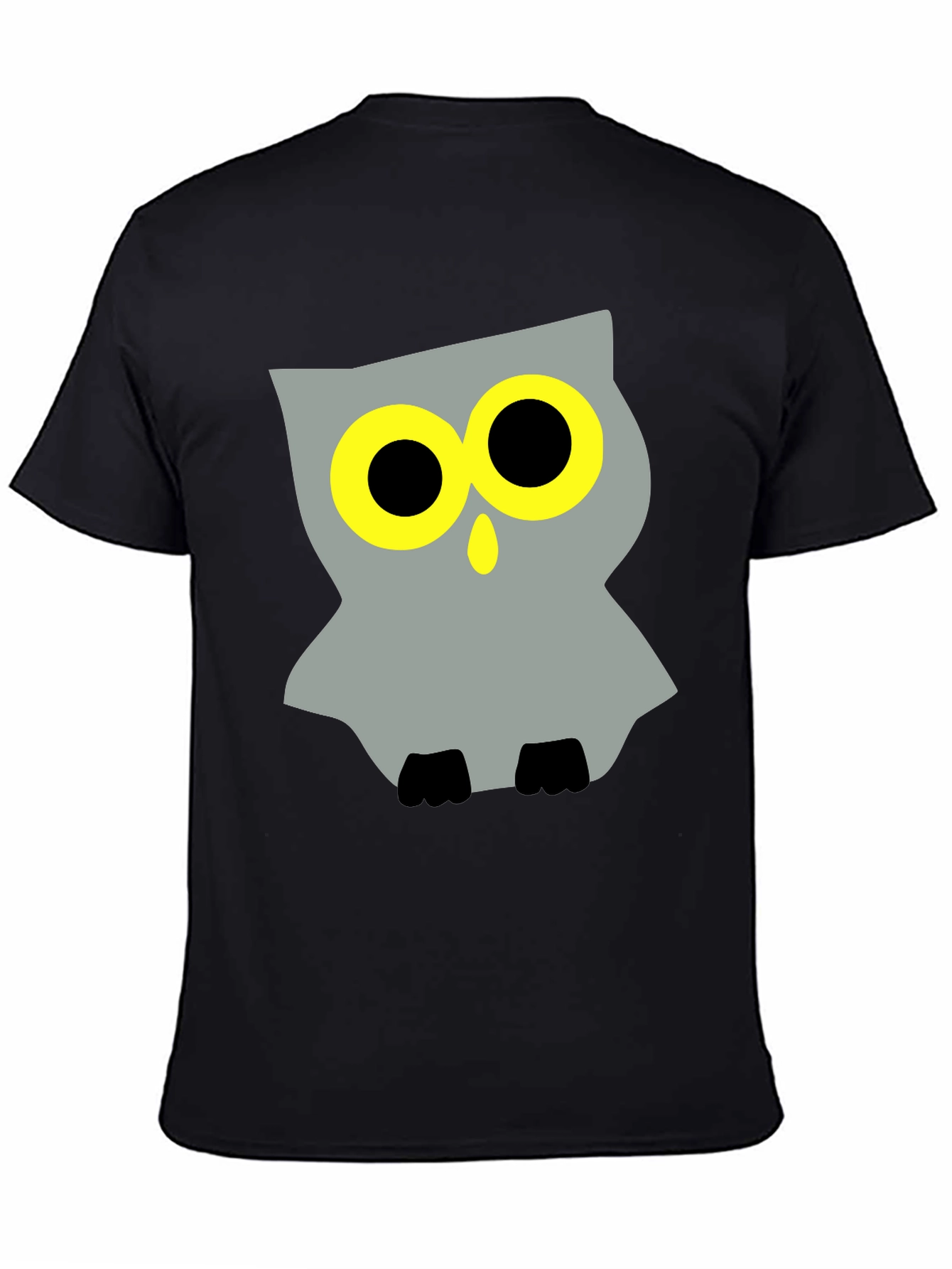 Cool Owl Graphic Black T-Shirt