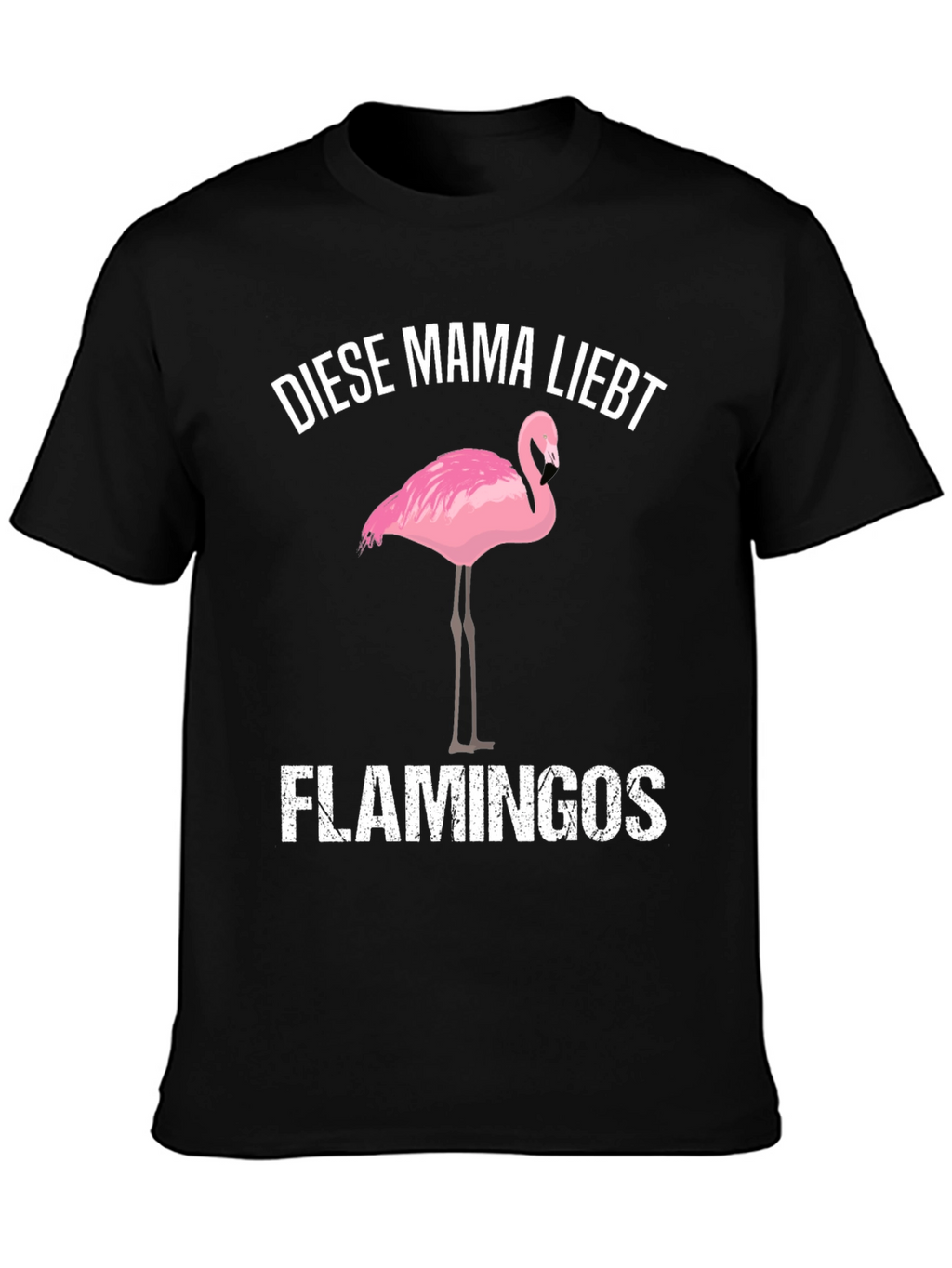 Mama Loves Flamingos Graphic T-Shirt