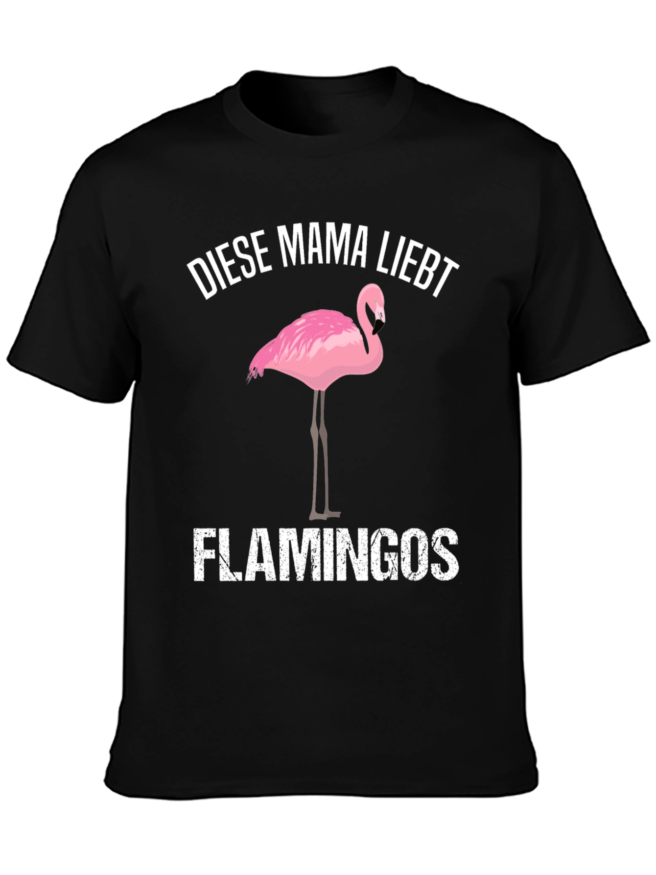 Mama Loves Flamingos Graphic T-Shirt