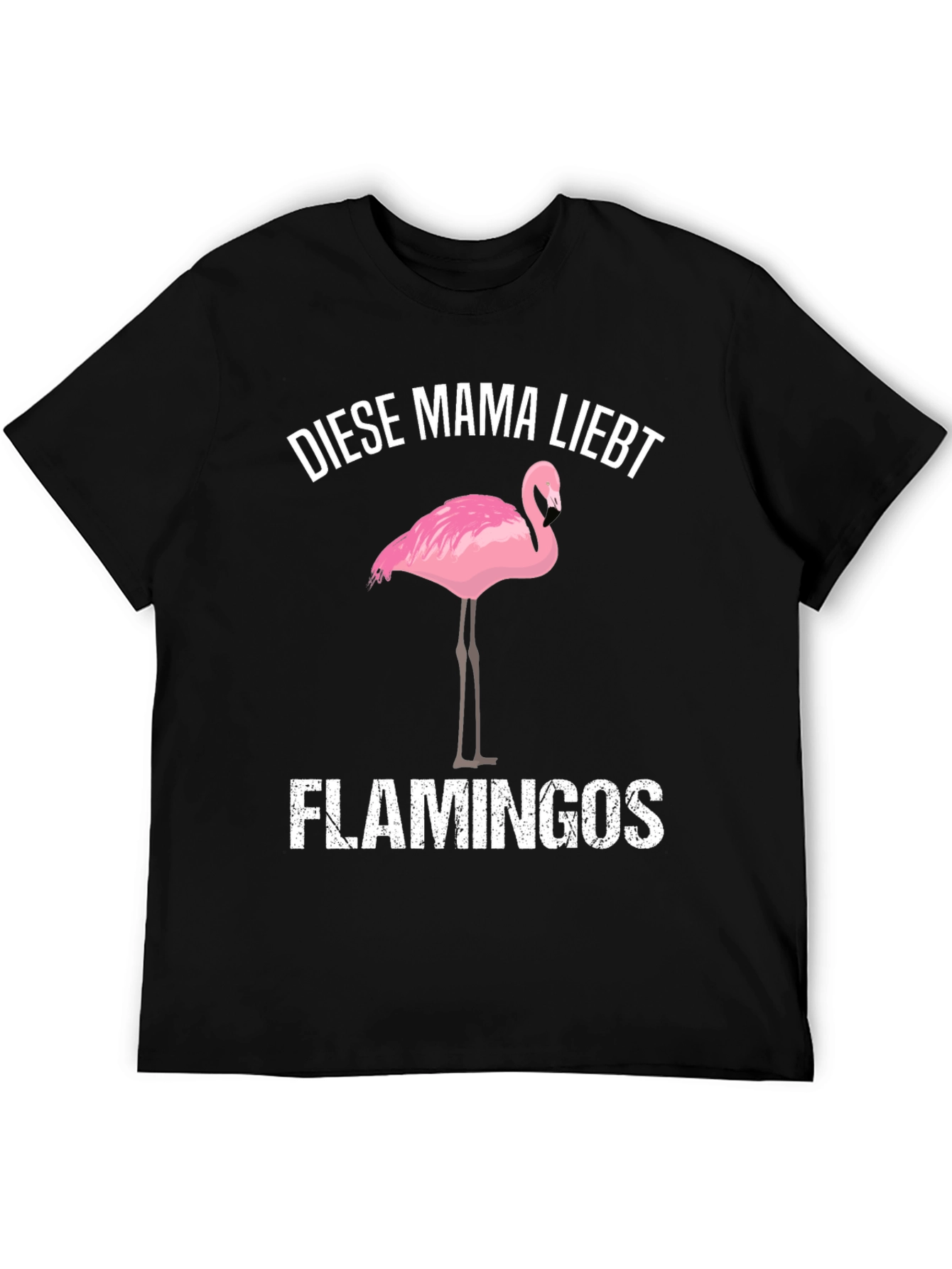 Mama Loves Flamingos Graphic T-Shirt