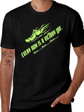 Every Run Victory Lap Black Graphic Tee