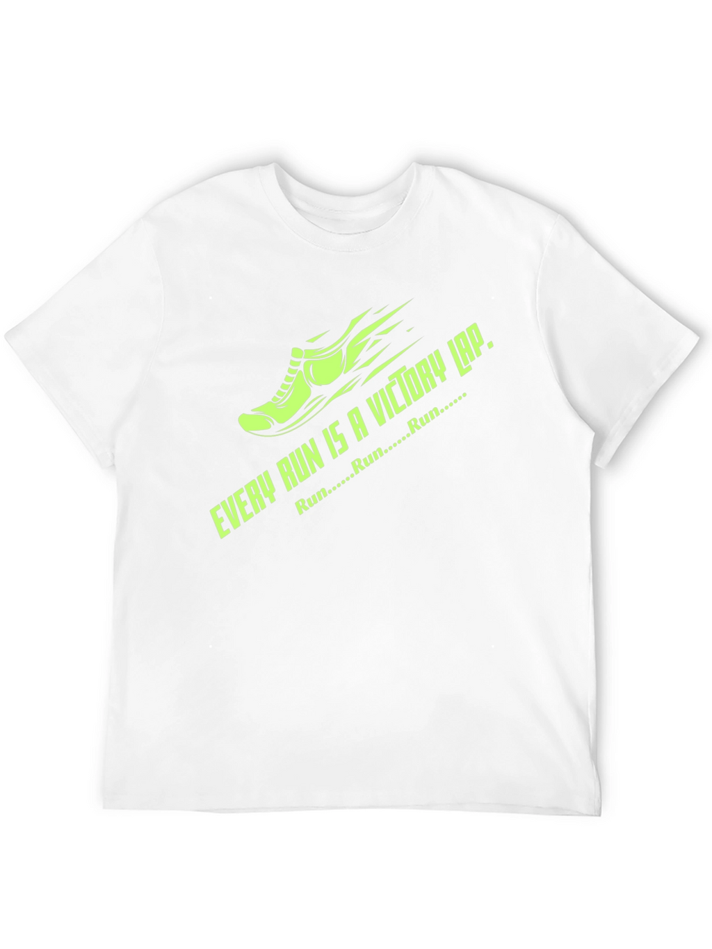Every Run Victory Lap Black Graphic Tee