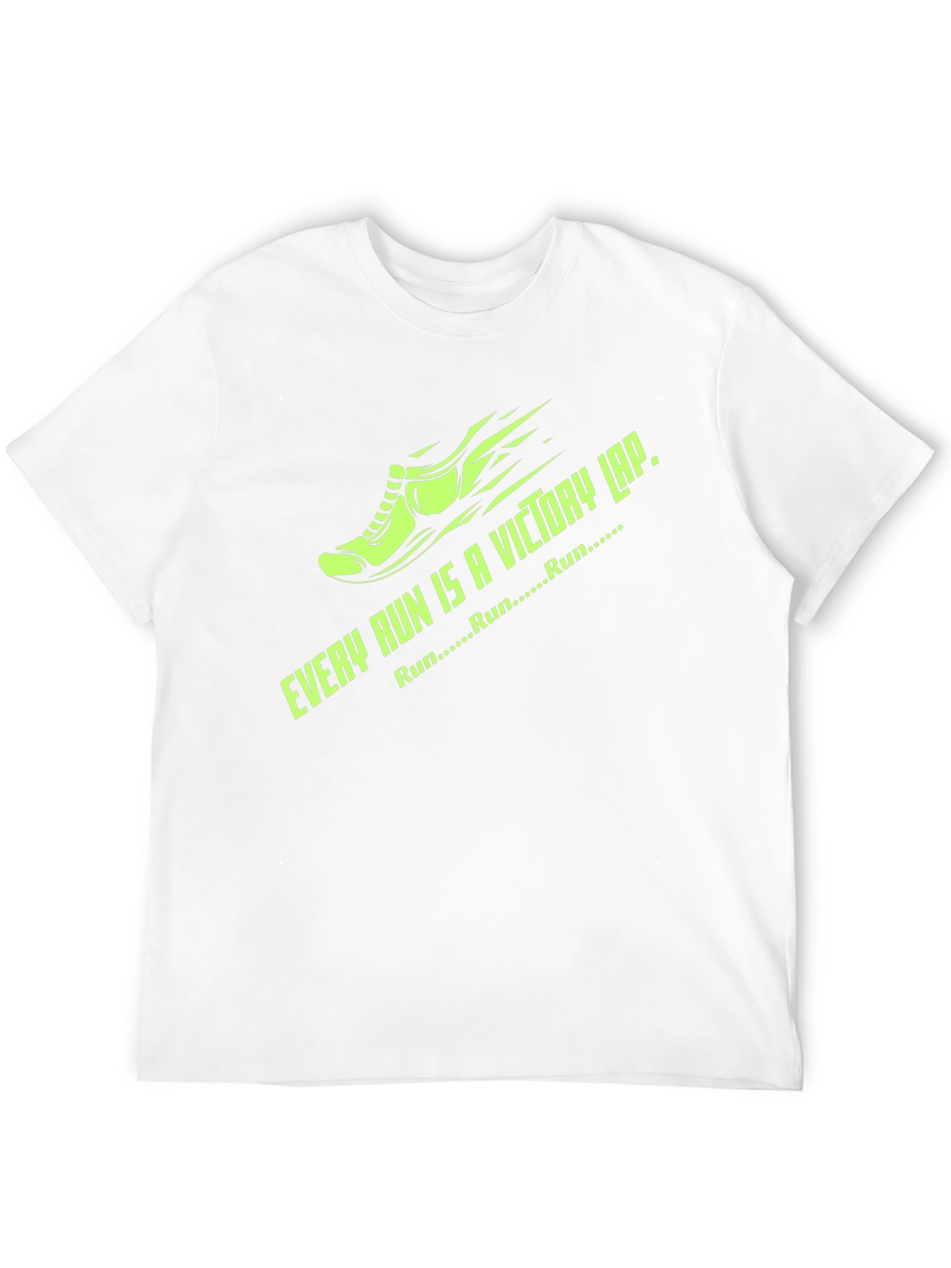 Every Run Victory Lap Black Graphic Tee