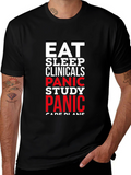 Eat Sleep Clinicals Panic T-Shirt - Student Life Tee