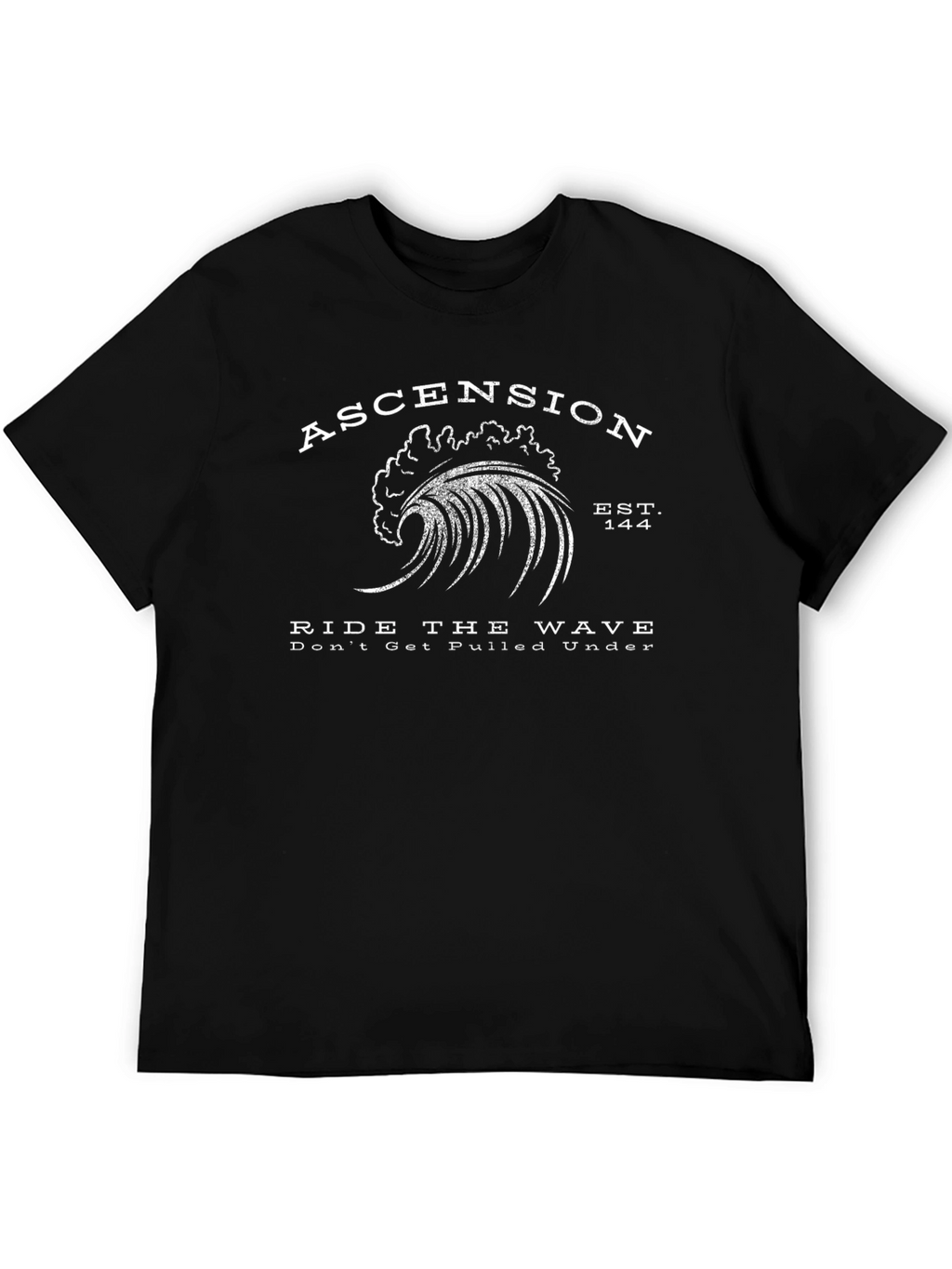 Ascension Wave Graphic Black T-Shirt