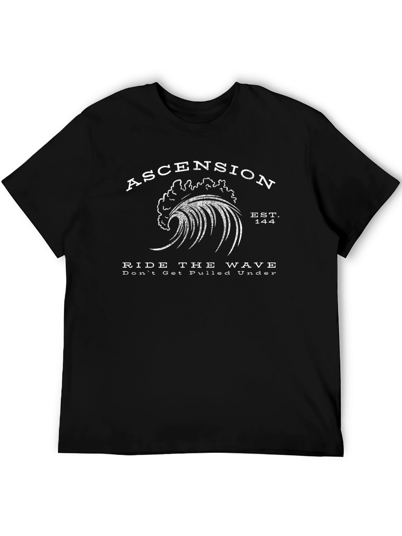 Ascension Wave Graphic Black T-Shirt
