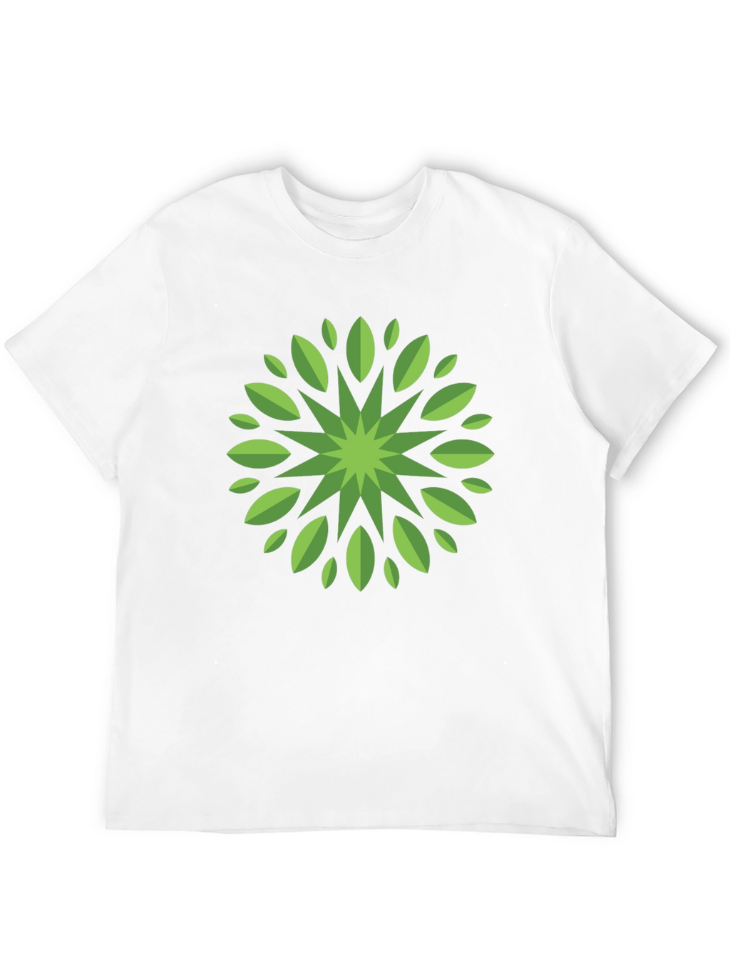 Leaf Mandala Graphic Tee - Stylish Black T-Shirt