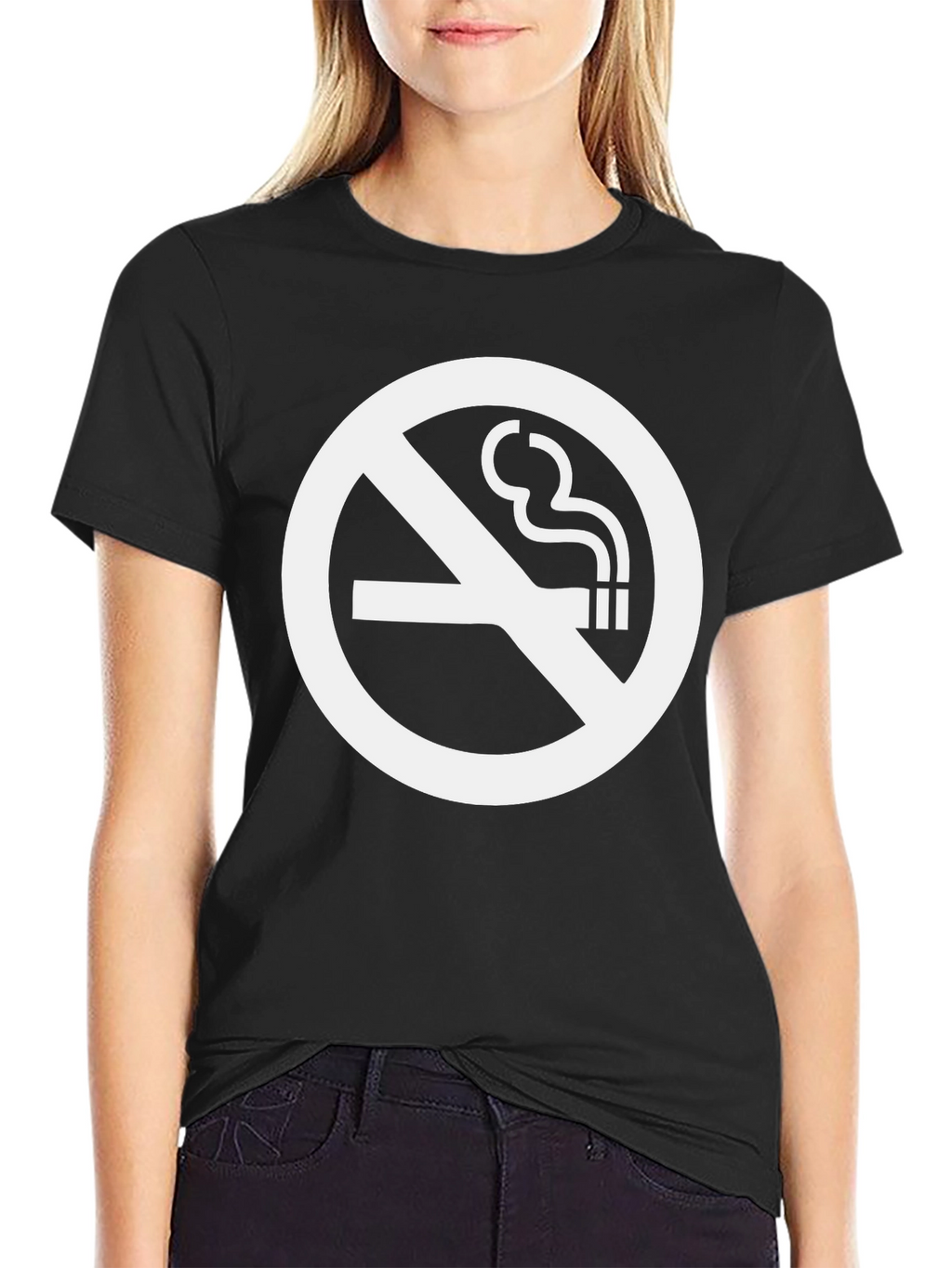 No Smoking Graphic Tee - Classic Black T-Shirt