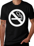 No Smoking Graphic Tee - Classic Black T-Shirt