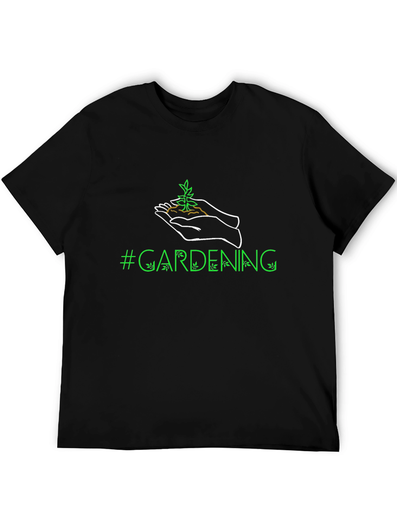 Gardening Graphic T-Shirt - Black
