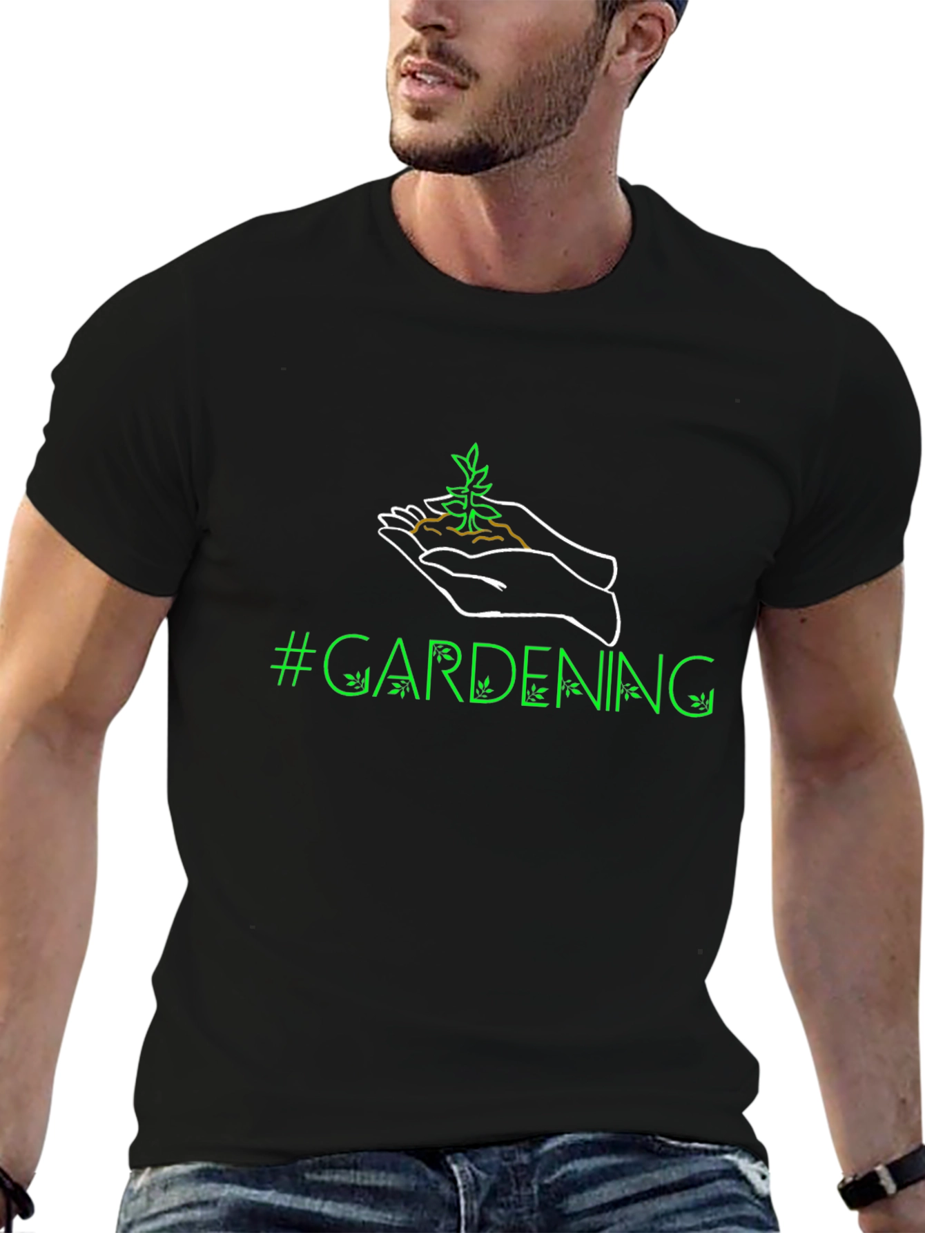 Gardening Graphic T-Shirt - Black
