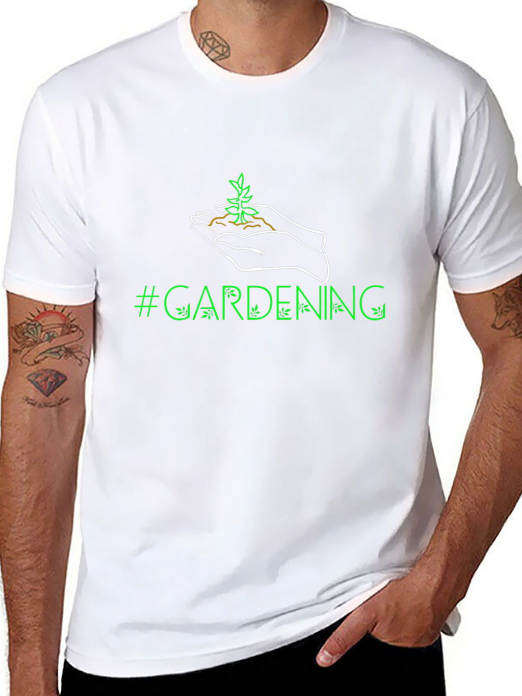 Gardening Graphic T-Shirt - Black