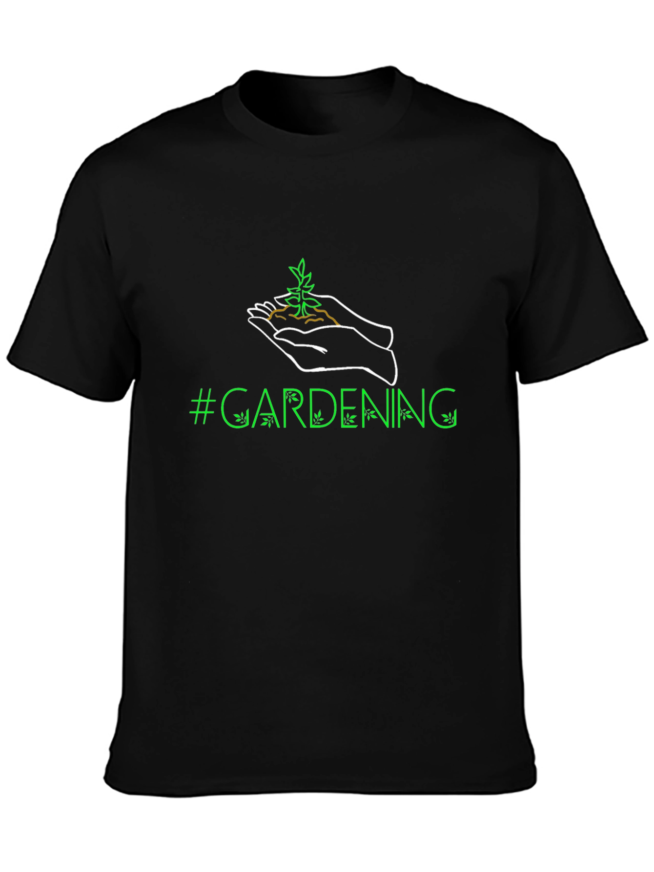 Gardening Graphic T-Shirt - Black