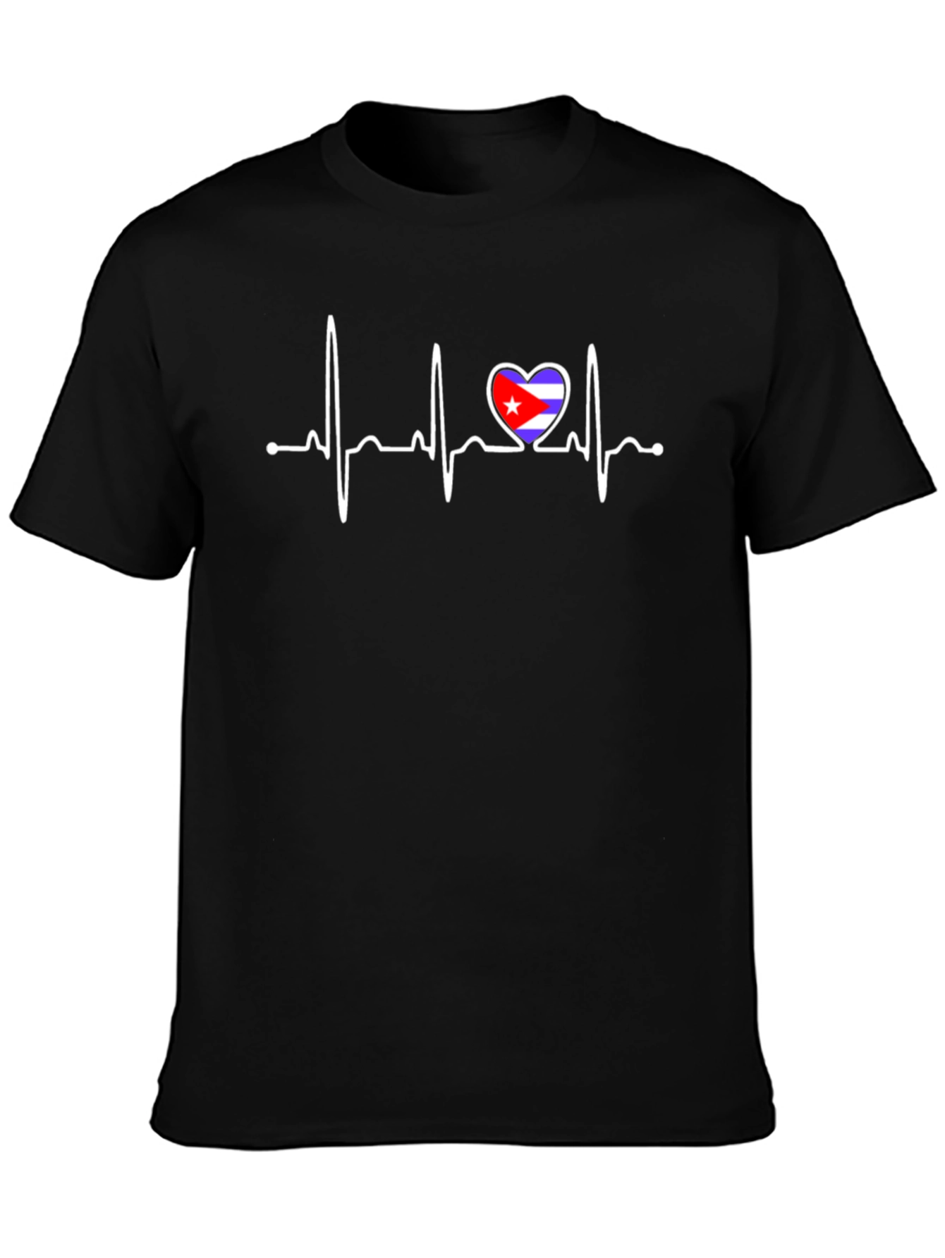 Cuba Heartbeat T-Shirt - Black