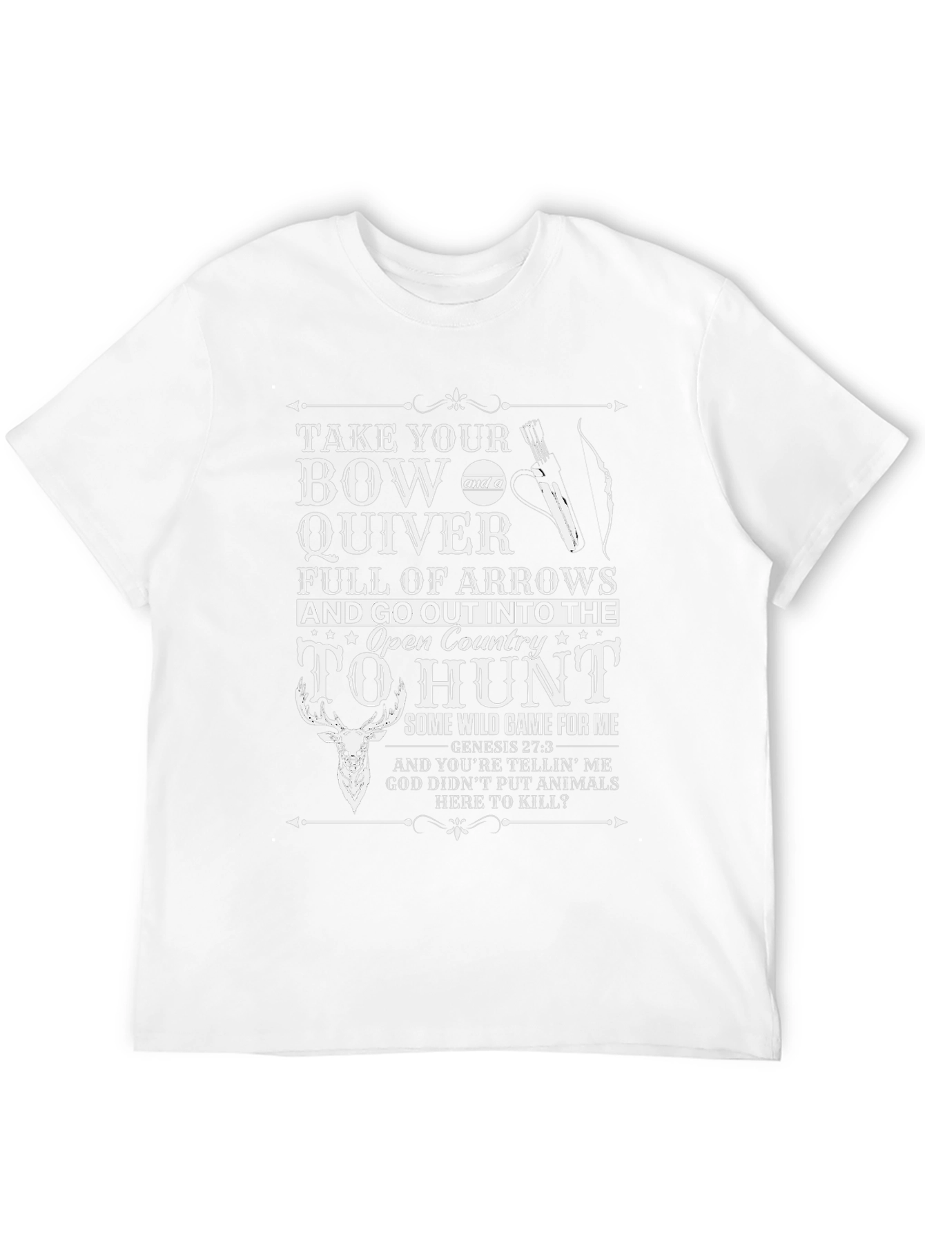 Hunting Graphic T-Shirt - Bow & Arrow Design