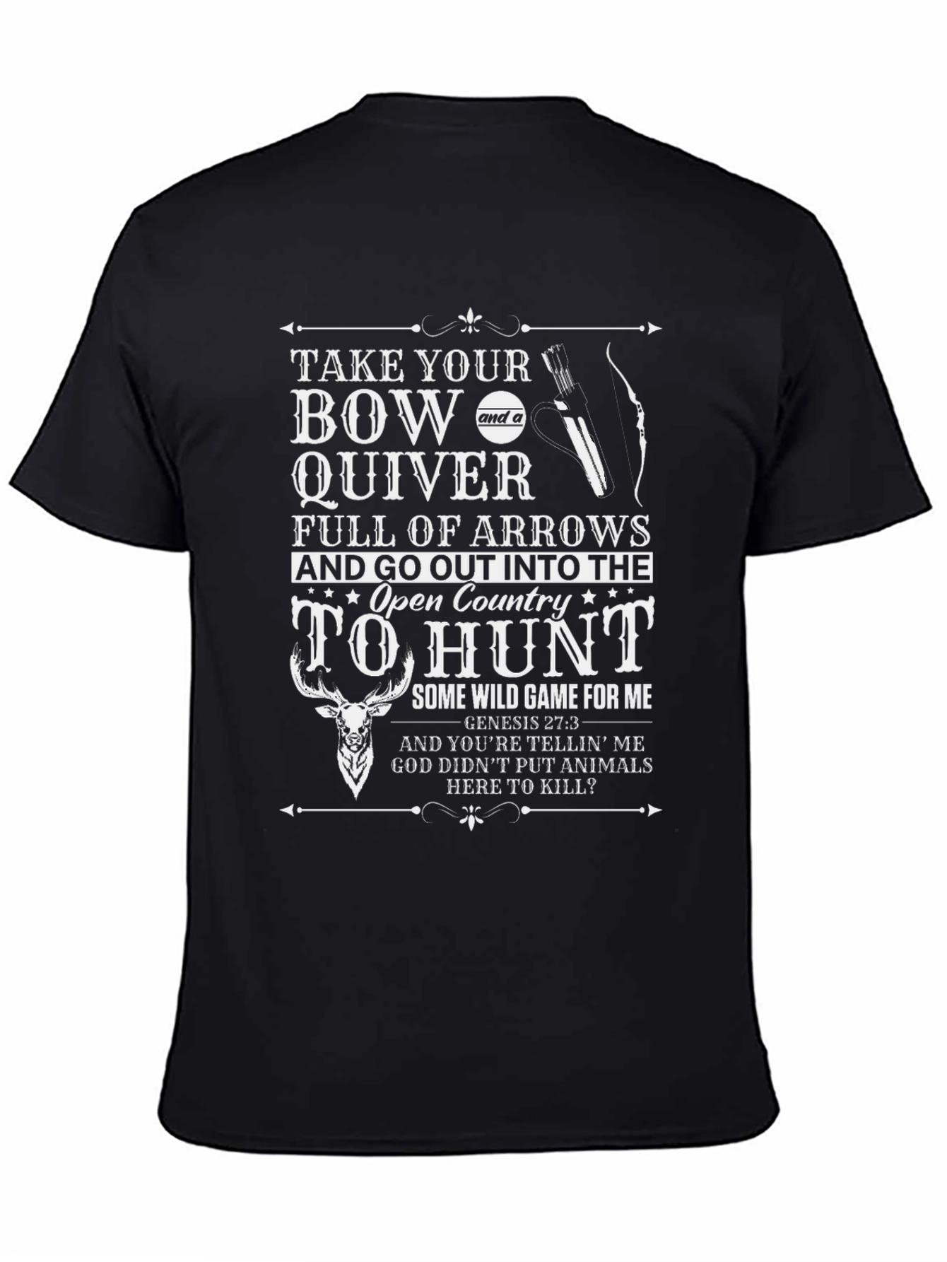 Hunting Graphic T-Shirt - Bow & Arrow Design