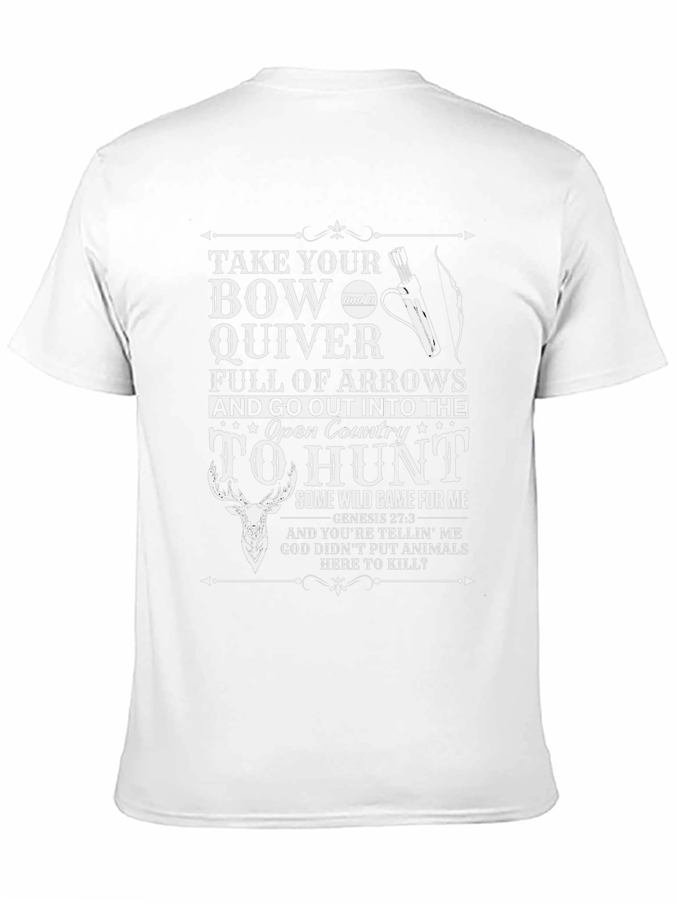 Hunting Graphic T-Shirt - Bow & Arrow Design