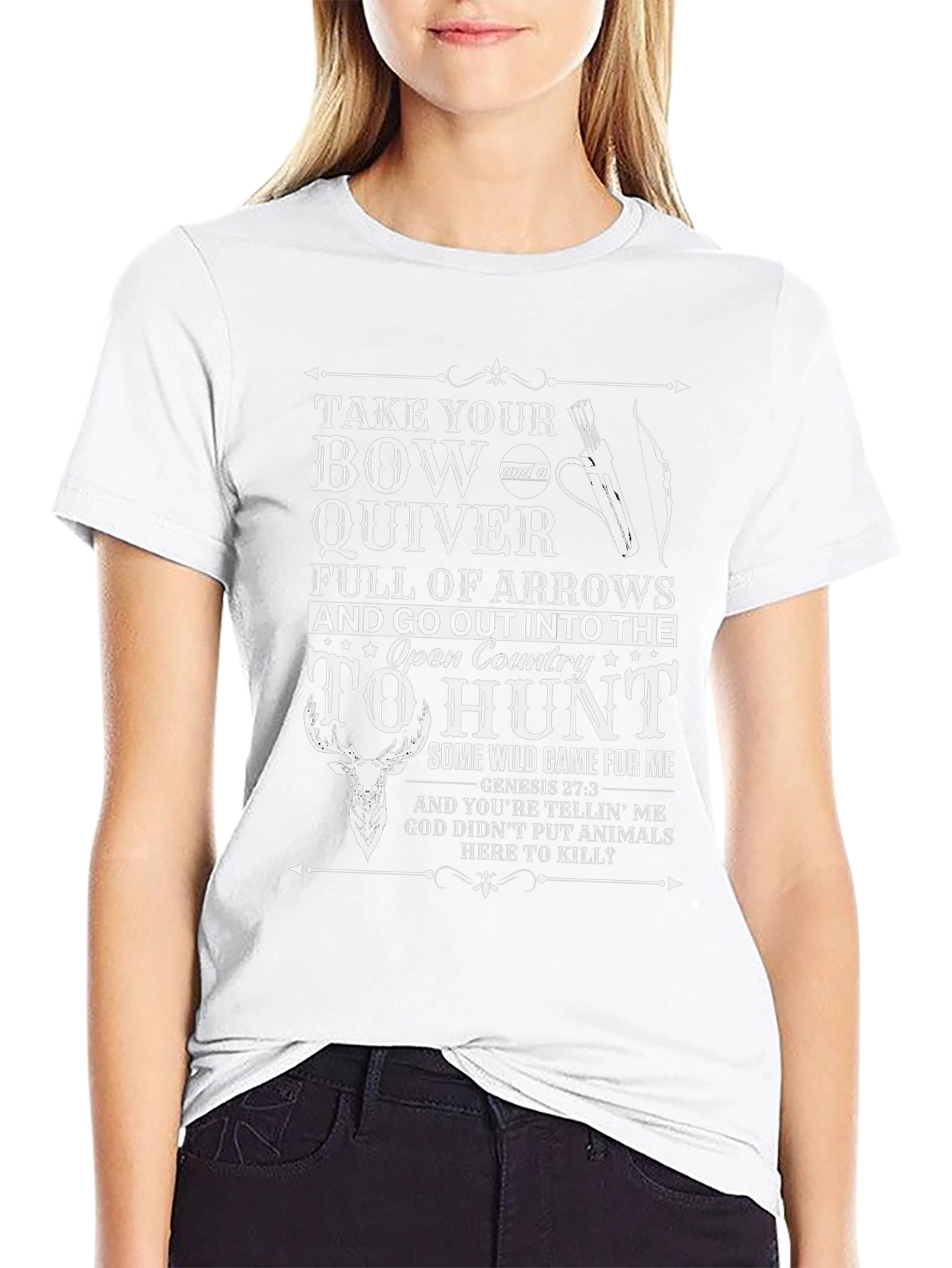 Hunting Graphic T-Shirt - Bow & Arrow Design